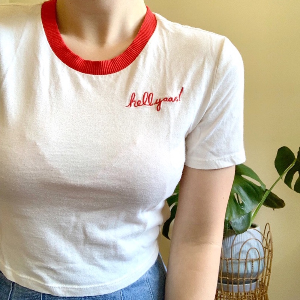 Kendall+Kylie Crop-Top T-Shirt